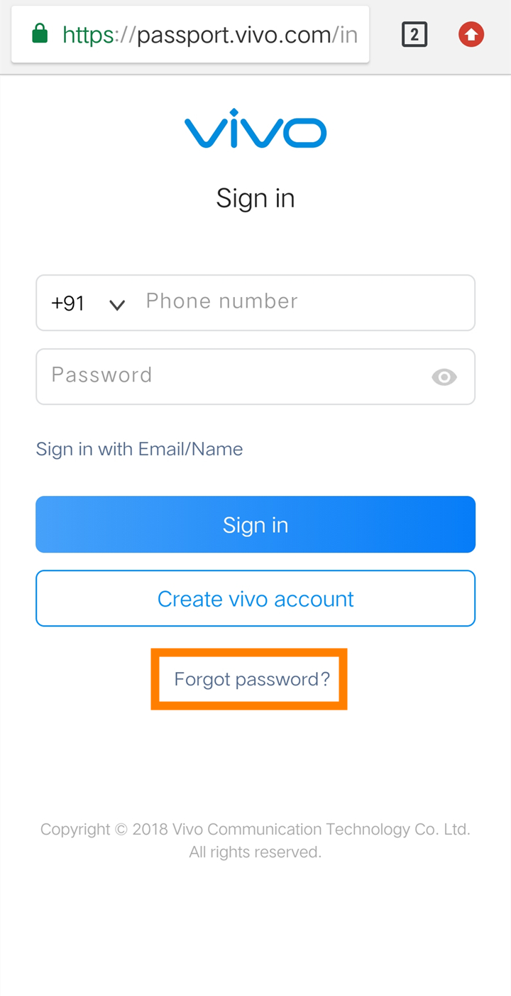 What Should I Do If I Forgot The Password Of My Vivo Account Vivo