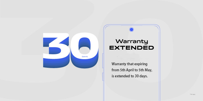 Warranty extended to 30 days