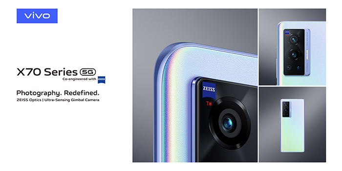 vivo Announces X70 Series 5G Singapore Launch, Advancing Professional Mobile Photography with ZEISS