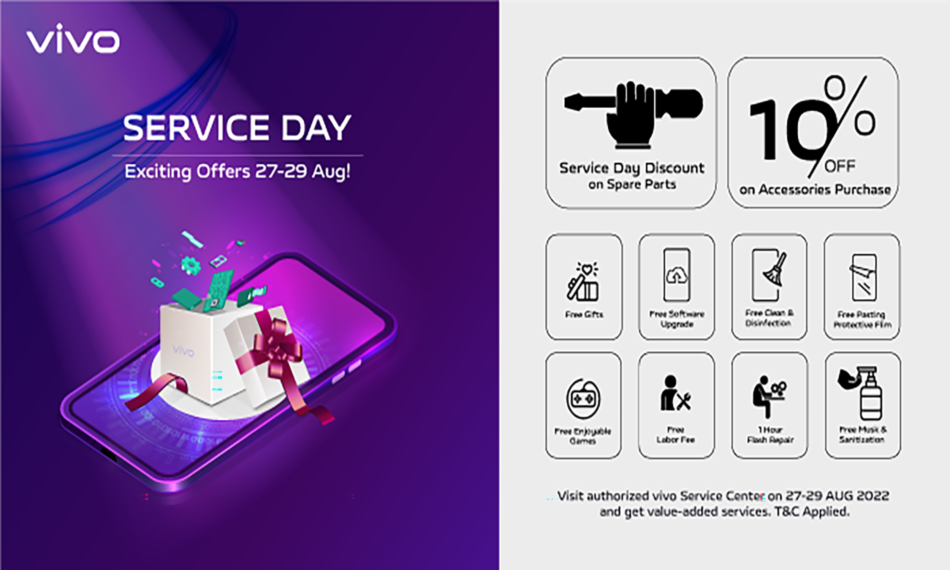 vivo service day Offers Exciting Gifts!