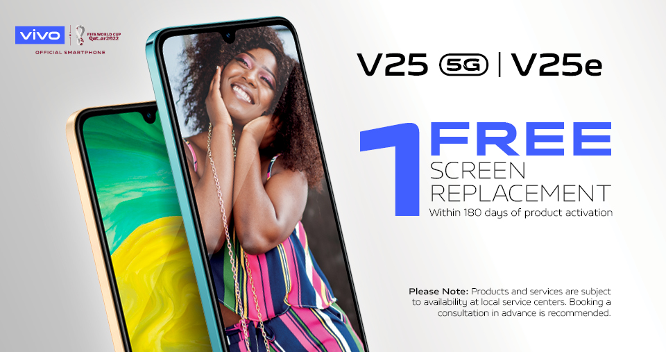 1 Free Screen Replacement within 180 days | vivo South Africa