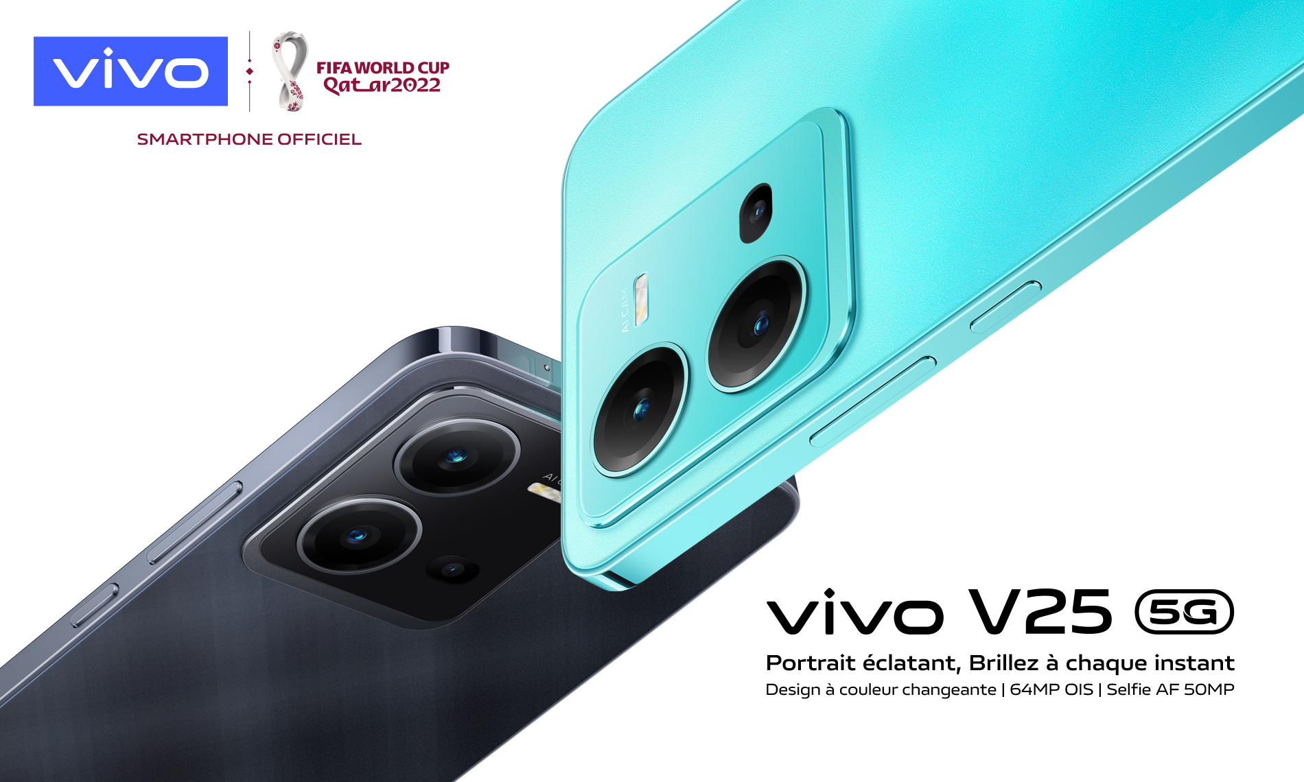 vivo dévoile le nouveau V25 5G très performant, aux couleurs changeantes, doté de fonctions photographiques avancées, destinées à l'expression créative