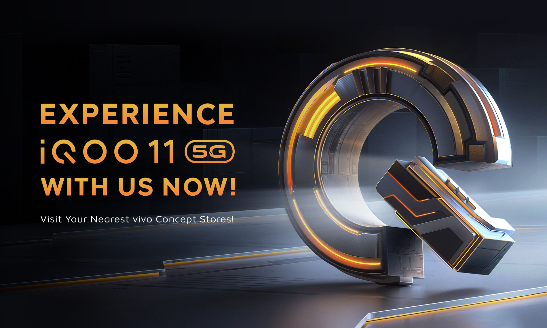Experience iQOO 11 5G with us now! visit your neares vivo concept stores