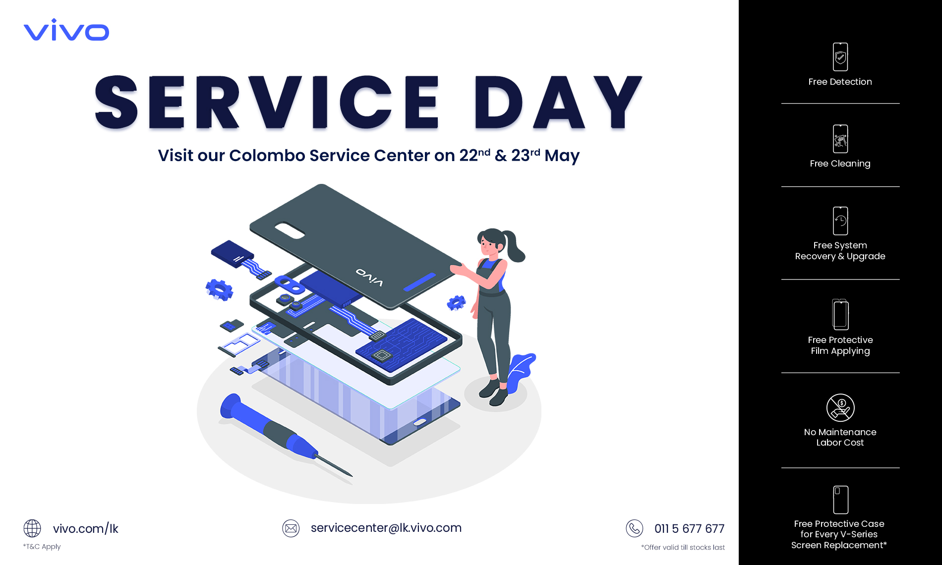 vivo Service Day Benefits in May