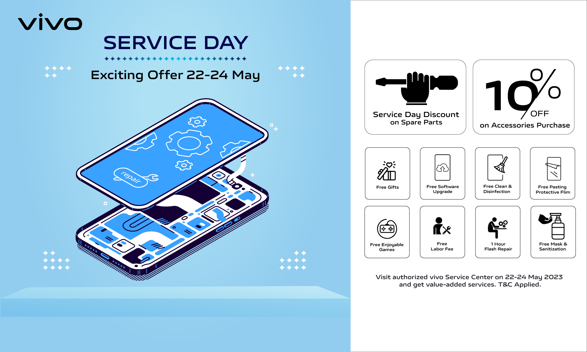 Exciting vivo SERVICE DAY WITH 