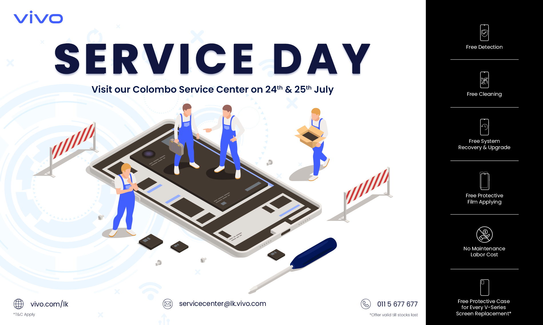 vivo Service Day Benefits in July