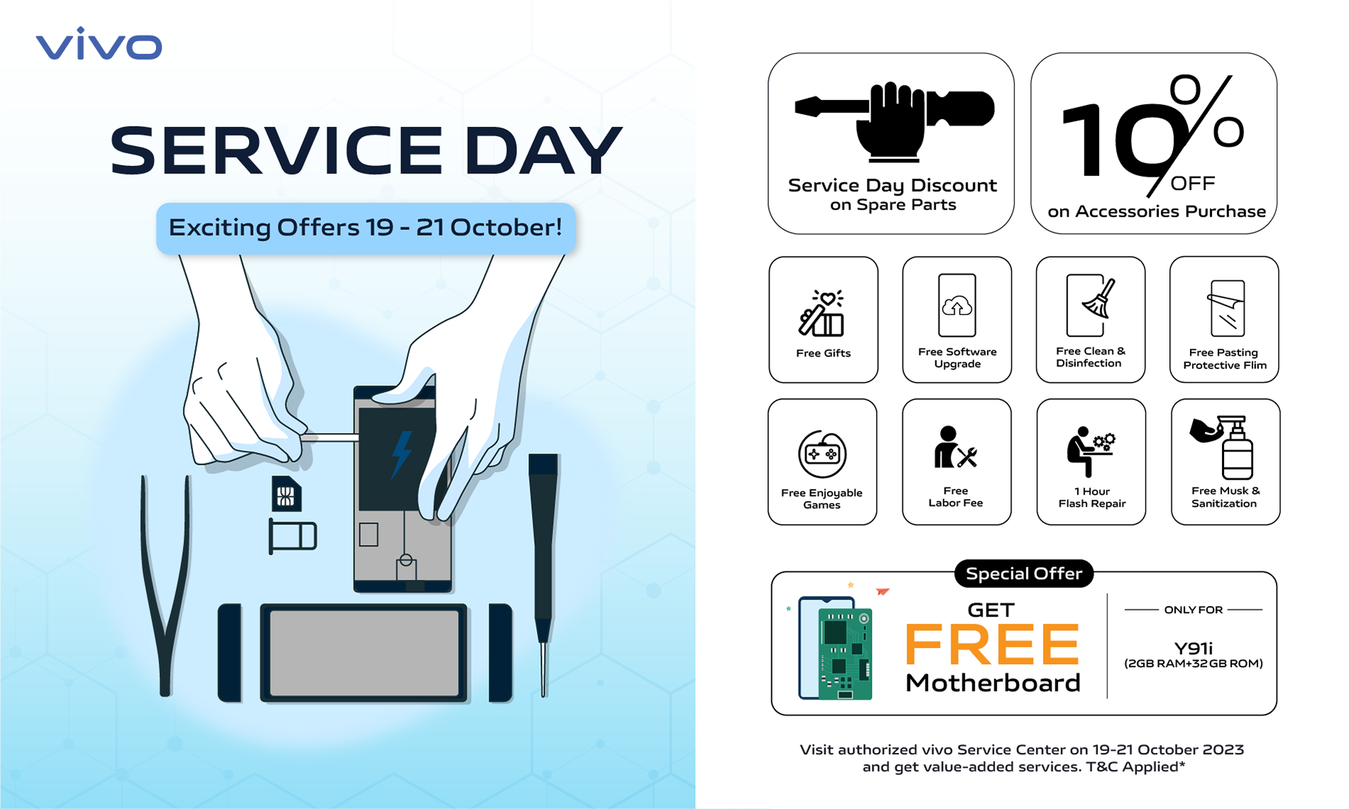 Exciting vivo SERVICE DAY with Special Offers!