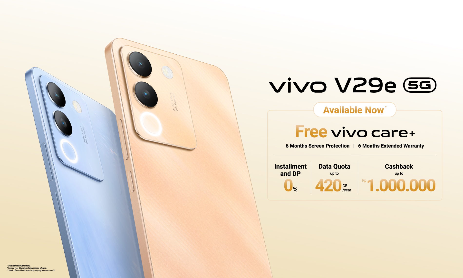 vivo V29e Resmi Mulai Penjualan Perdana Hari Ini, Beli Sekarang dan Dapatkan Promo Total Jutaan Rupiah!