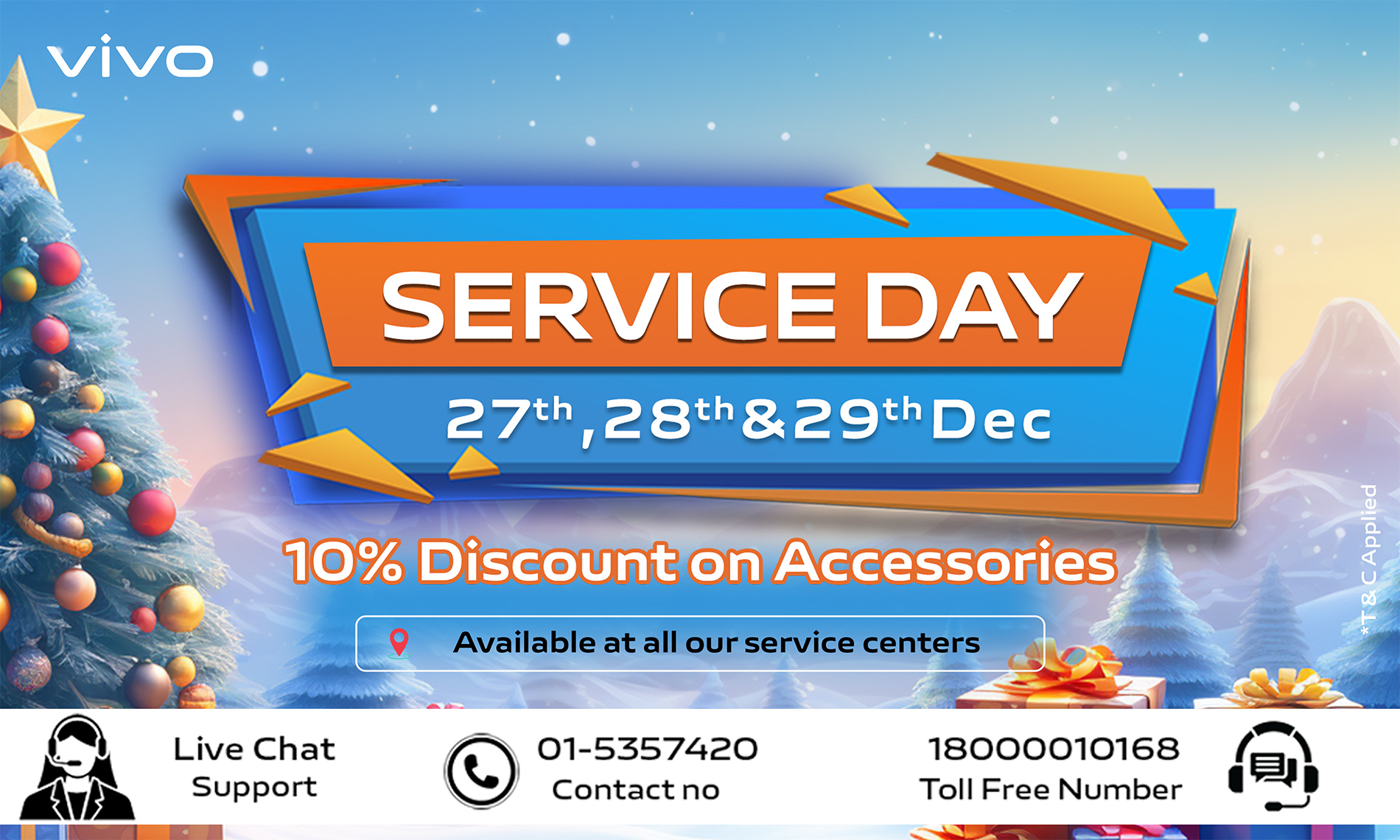 vivo Service Day Benefits in December