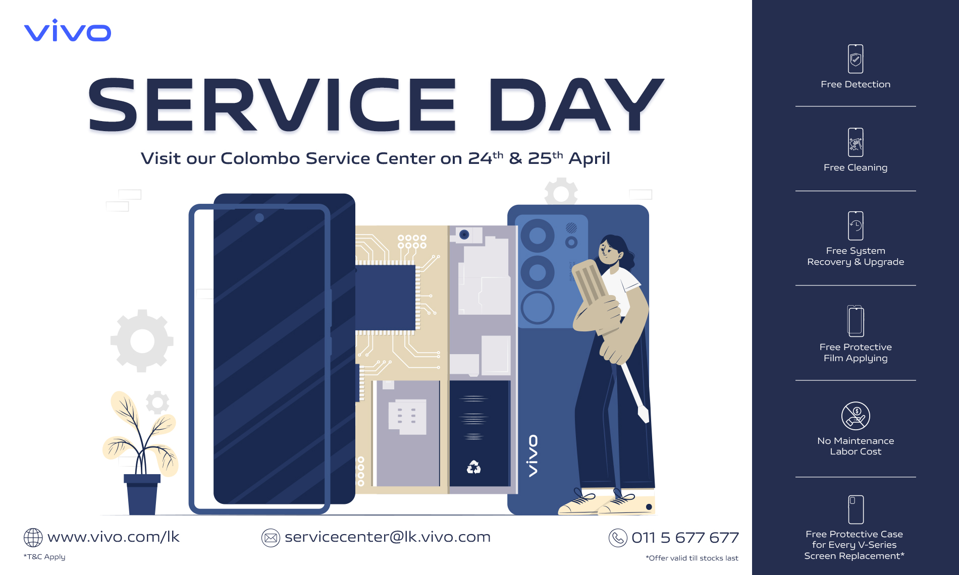 Enjoy vivo Service Day in April