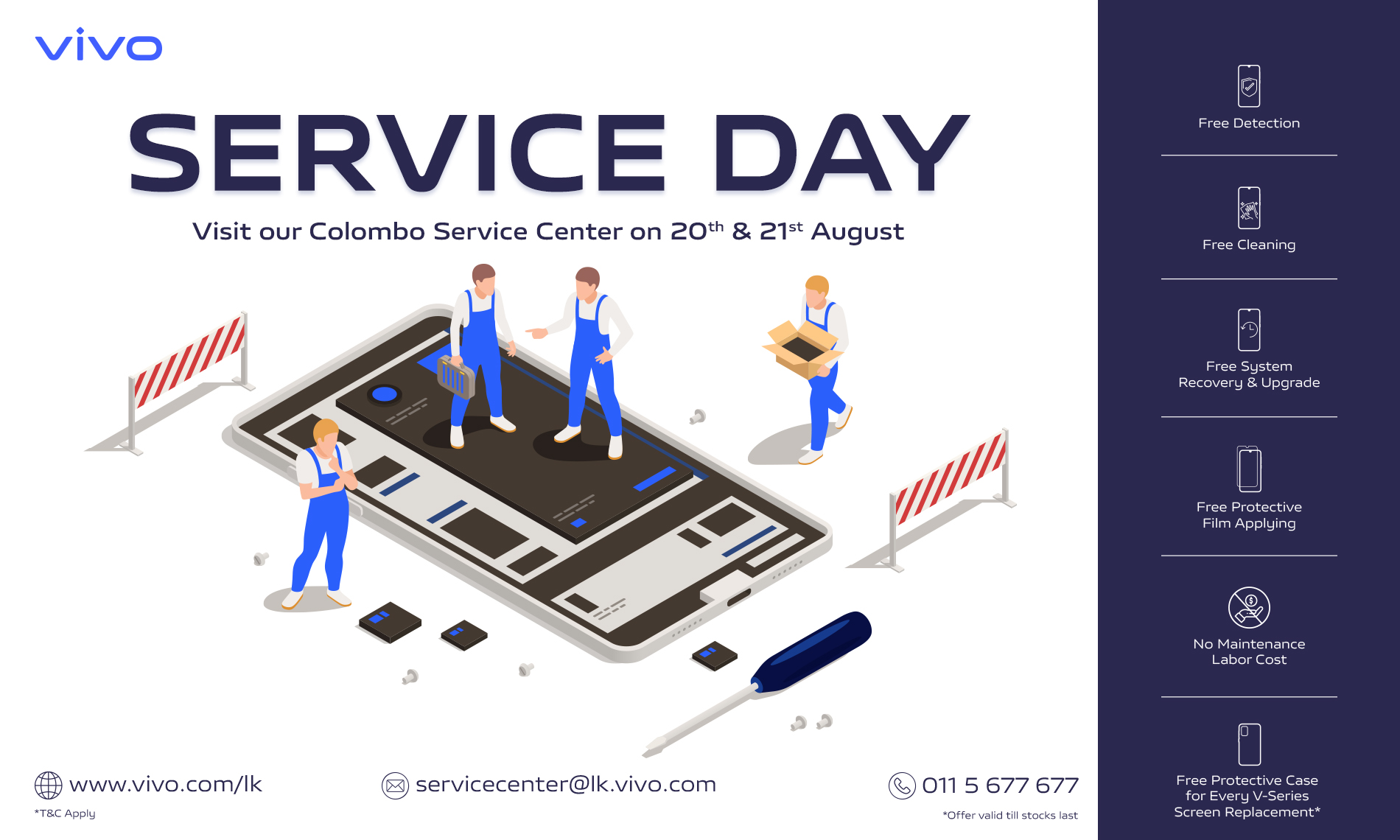 Enjoy vivo Service Day in August