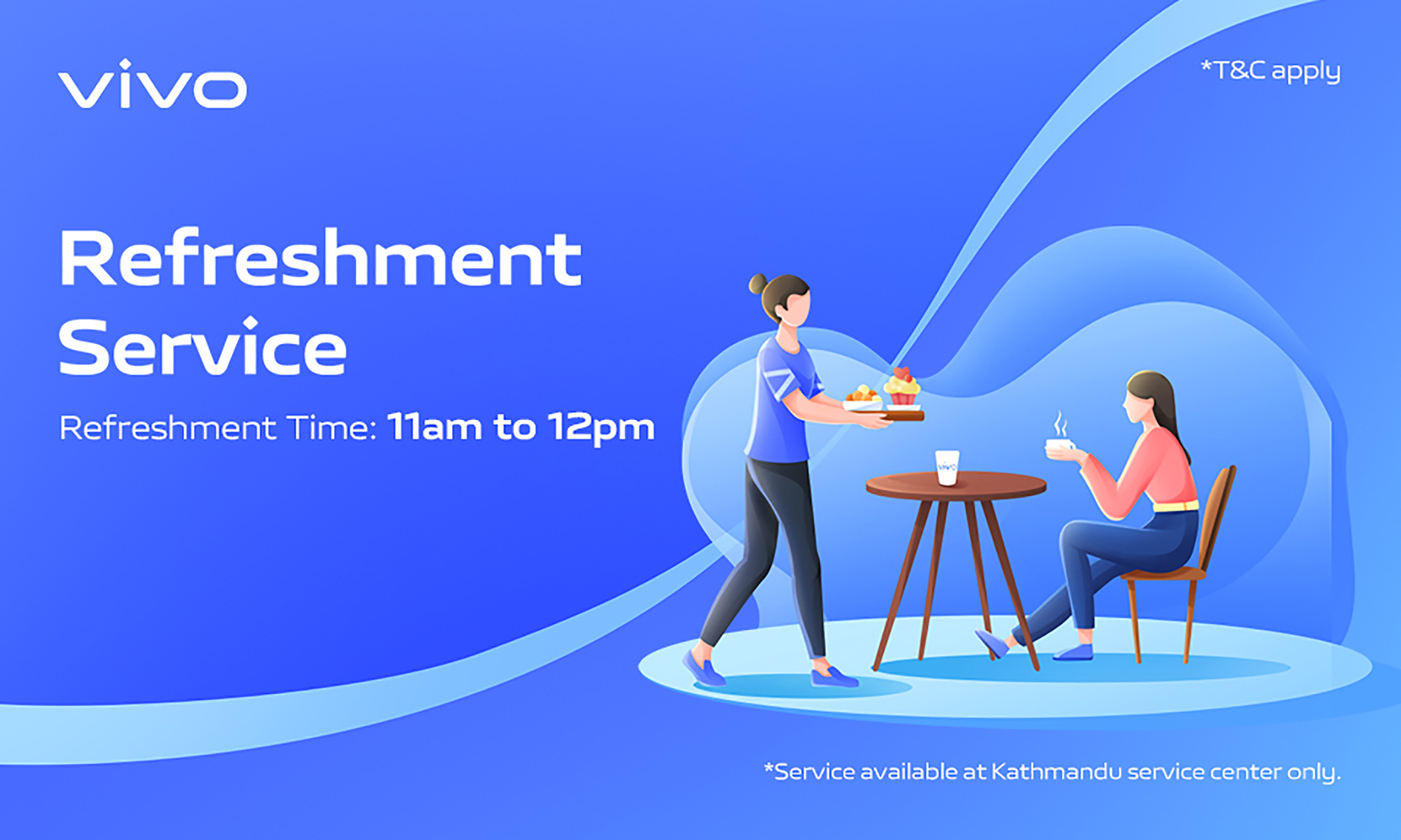 Refreshment Service during Repair Wait Times