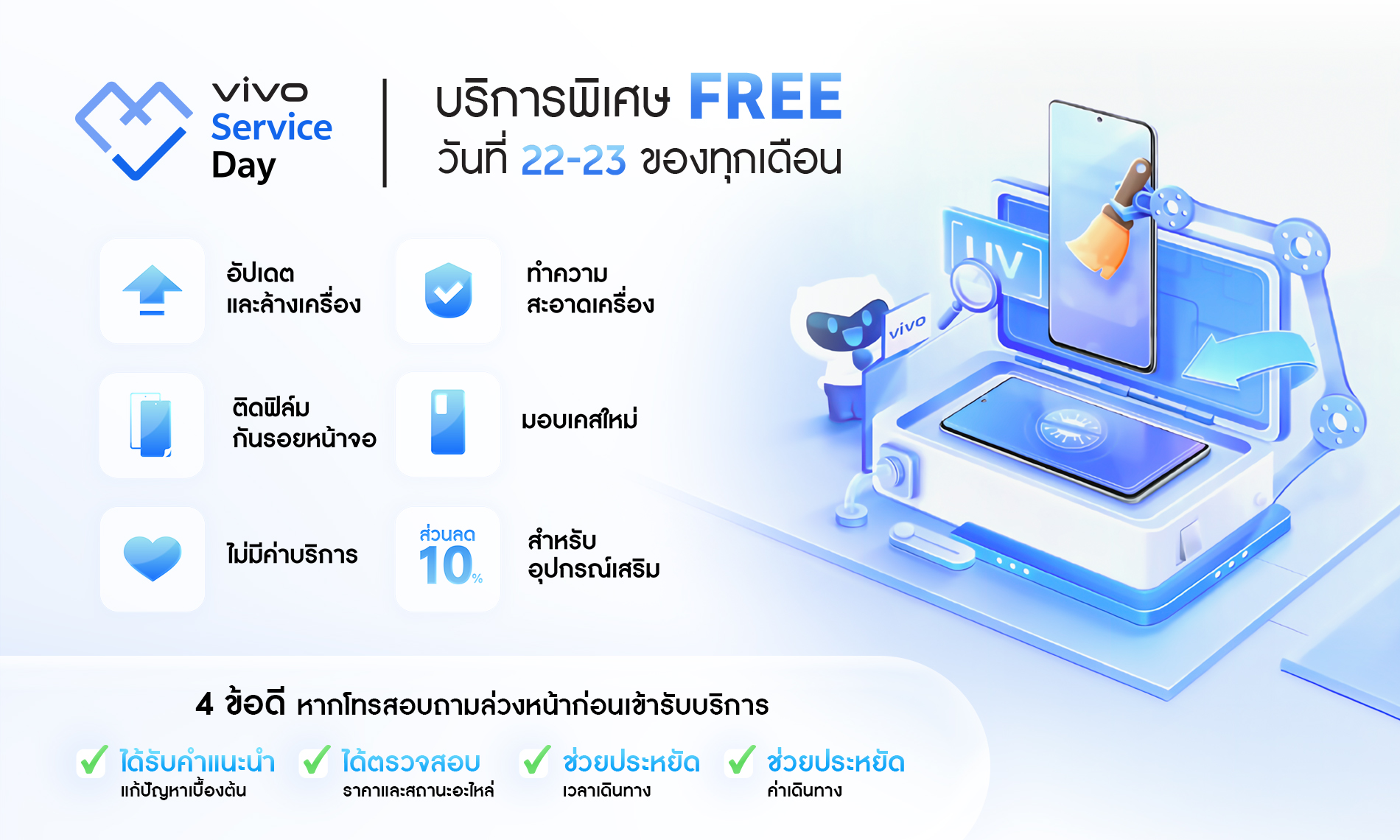 vivo Service day ในประเทศไทย