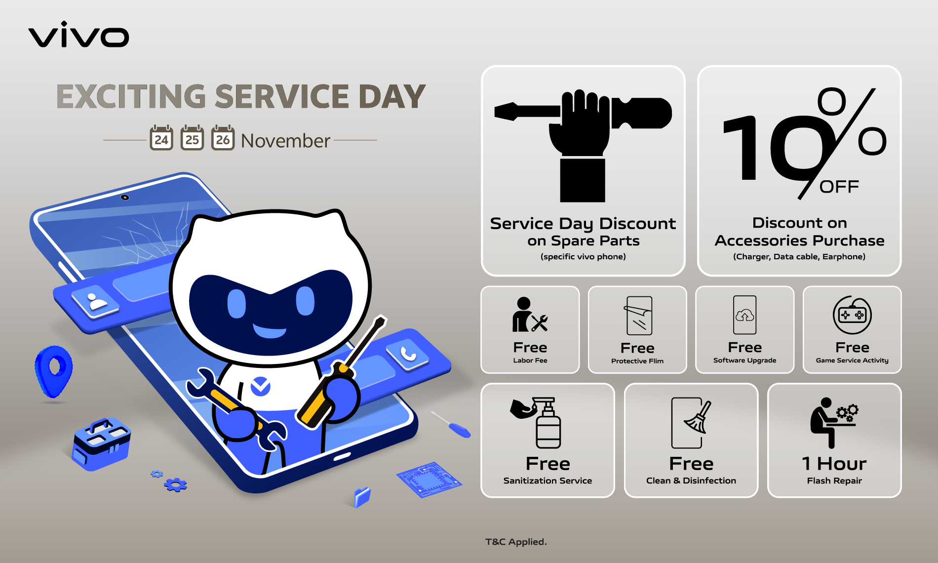 Enjoy vivo Service Day in November