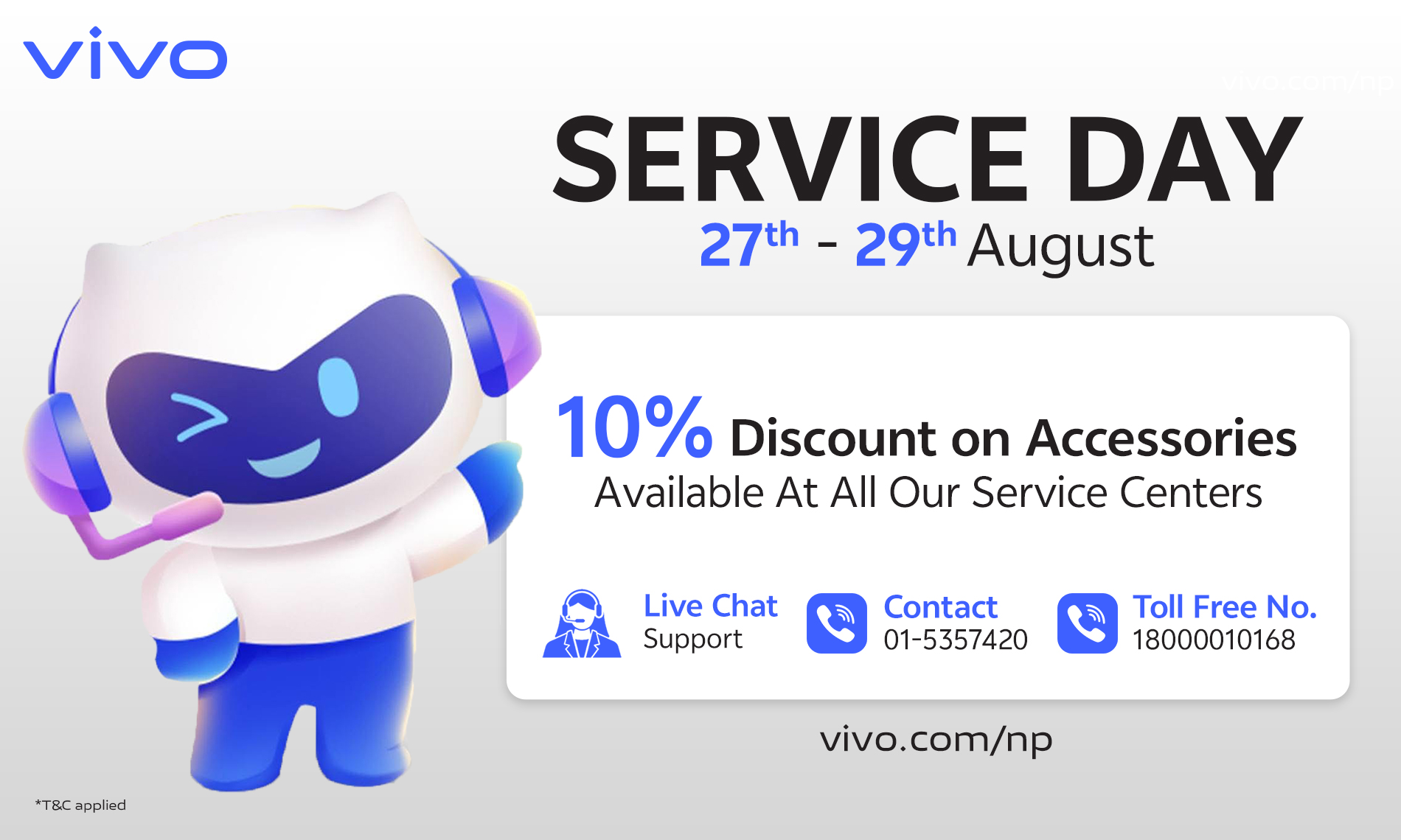 Embrace vivo Service Day August