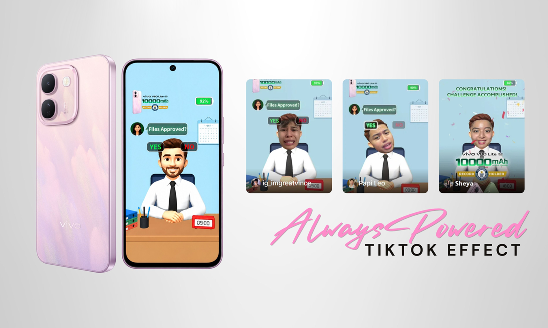 Join 'AlwaysPowered' effect on TikTok, win vivo V80 Lite