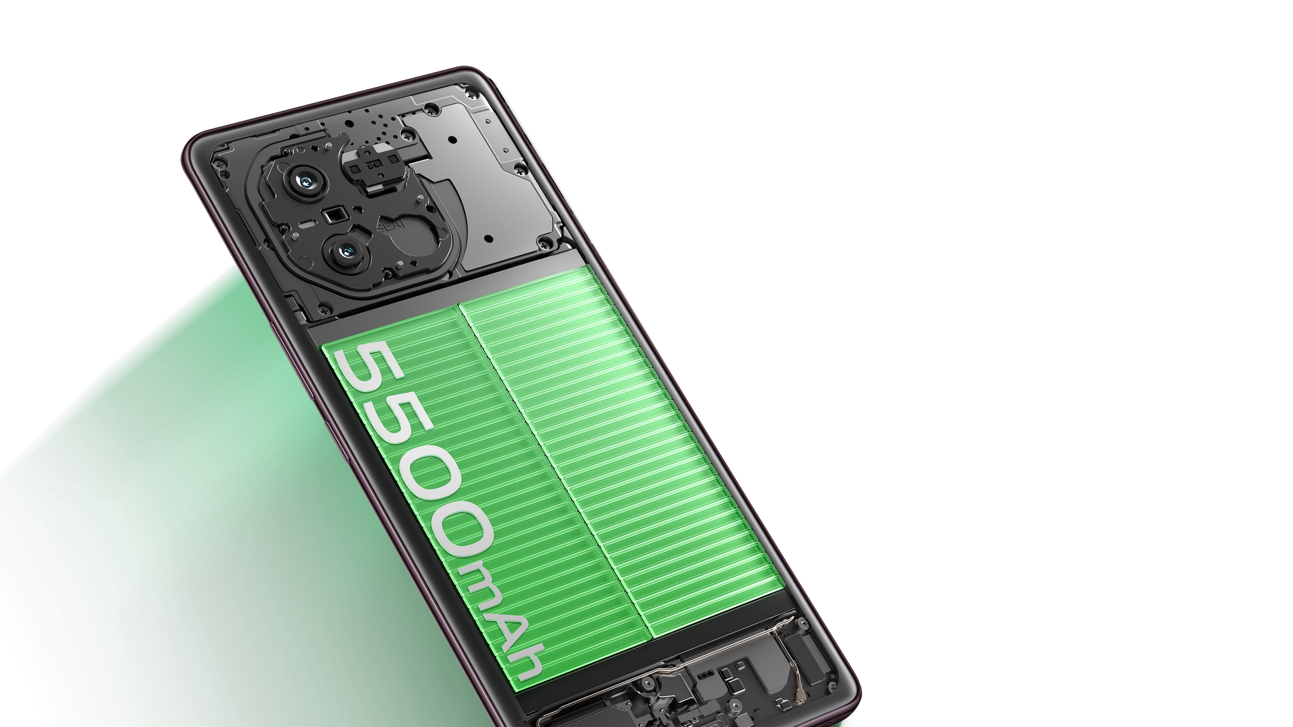 vivo V30e with 5500 mAh battery