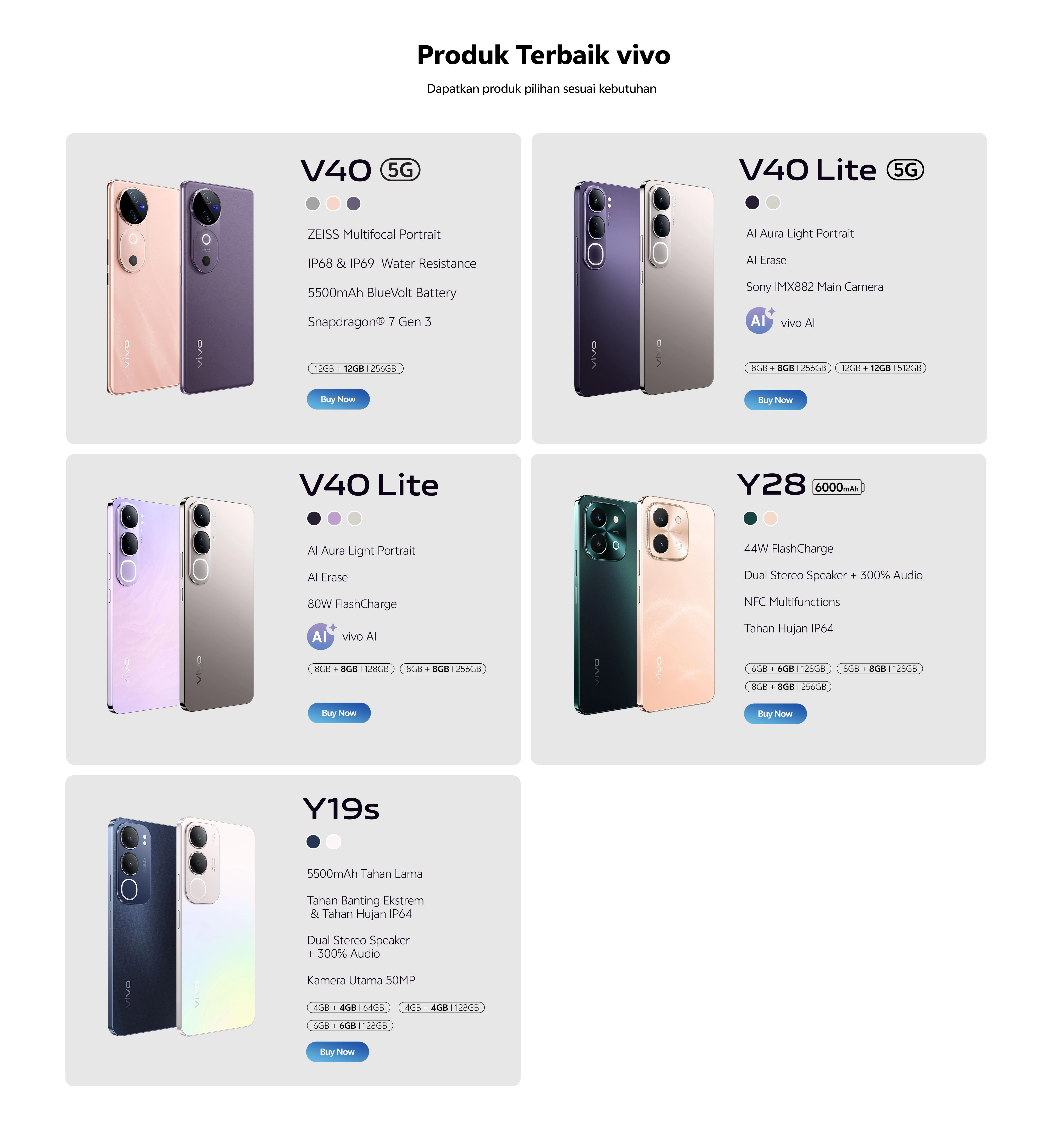 find your vivo v40 series indonesia