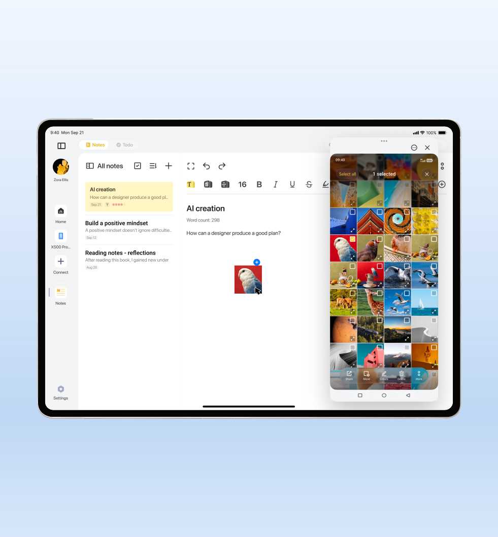 vivo OriginOS 7 with vivo Office Kit Task Relay