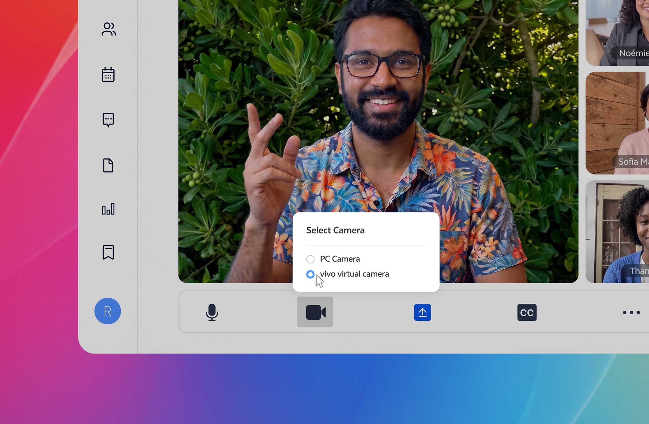 vivo OriginOS 7 with vivo Office Kit camera sharing