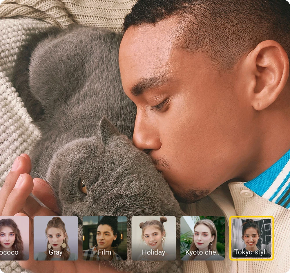 vivo v27e multi-style portrait