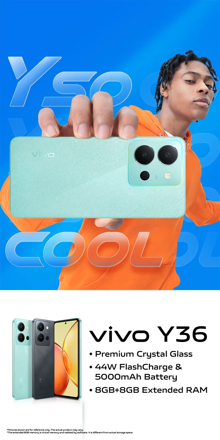 vivo Y36 - Y So Cool, Exquisite Design Smartphone