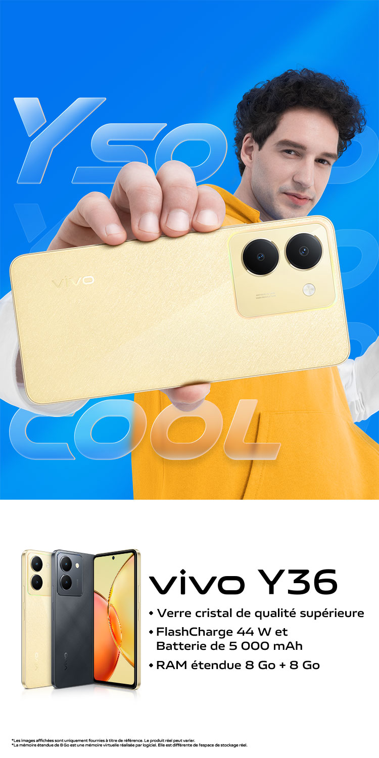 vivo Y36 : y a de quoi ! Smartphone au design raffiné | vivo Morocco