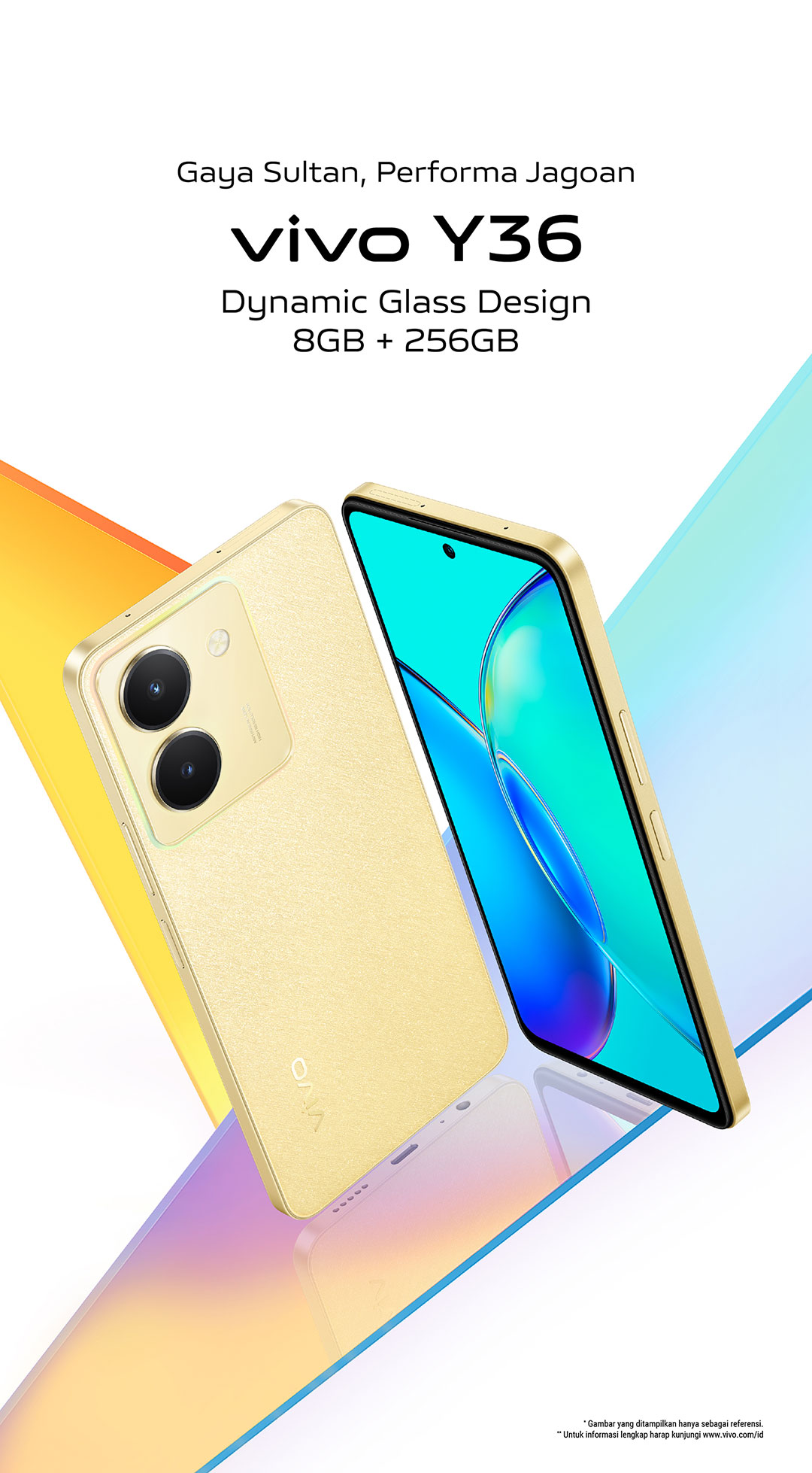 vivo Y36-Penyimpanan Besar, Desain Dinamis | vivo Indonesia