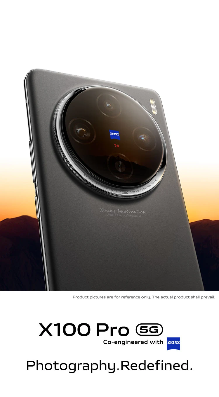 The official Vivo X100 Pro image shows a large Zeiss quad camera with a 100  mm telephoto lens -  News