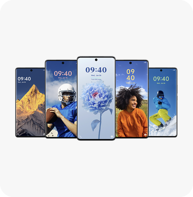 vivo x100 配備 funtouch os 14 個人化功能：鎖定螢幕閙鐘時鐘風格、顏色及風格