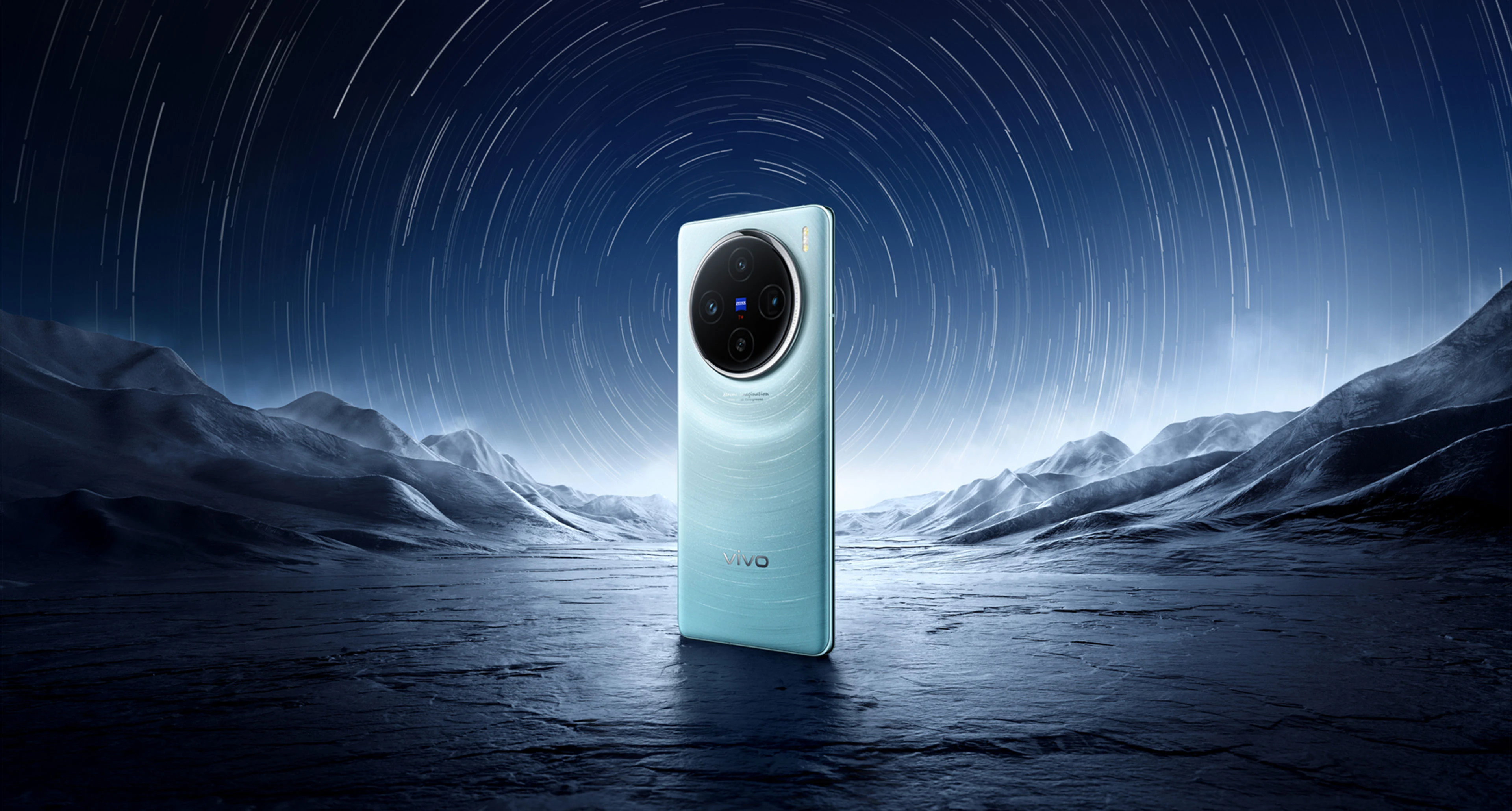 vivo x100 in startrail blue