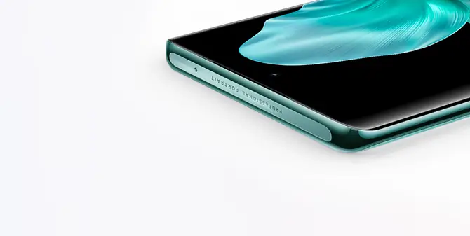 3D egilgan ekranli vivo V30 yashil rangda