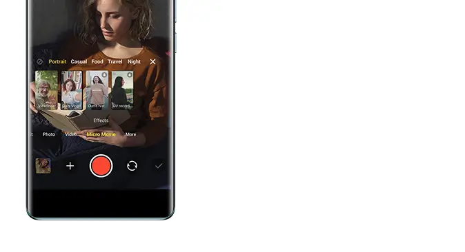 vivo V30 videoblog tasvirga olish andozalari funksiyasi bilan