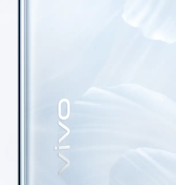 vivo V30 in color bloom white with 3D petal design