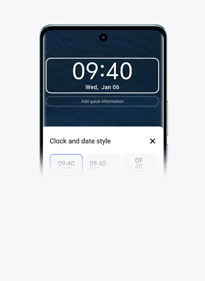 vivo V30 具備 Funtouch OS 14 自訂鎖定螢幕功能