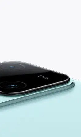 vivo V30 波漾青，採用一體式雲階設計