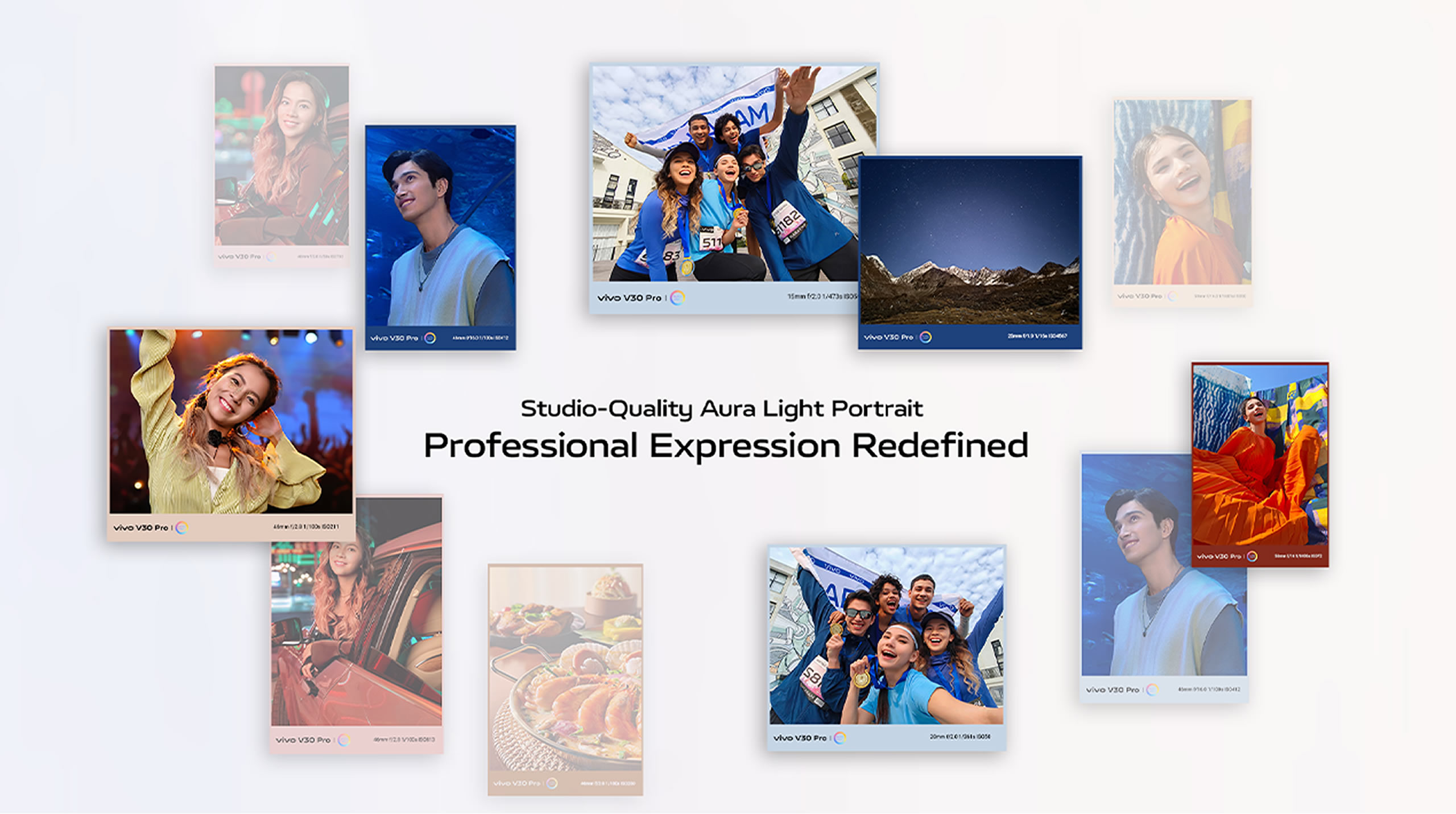 portraits by vivo V30 Pro with studio-quality aura light