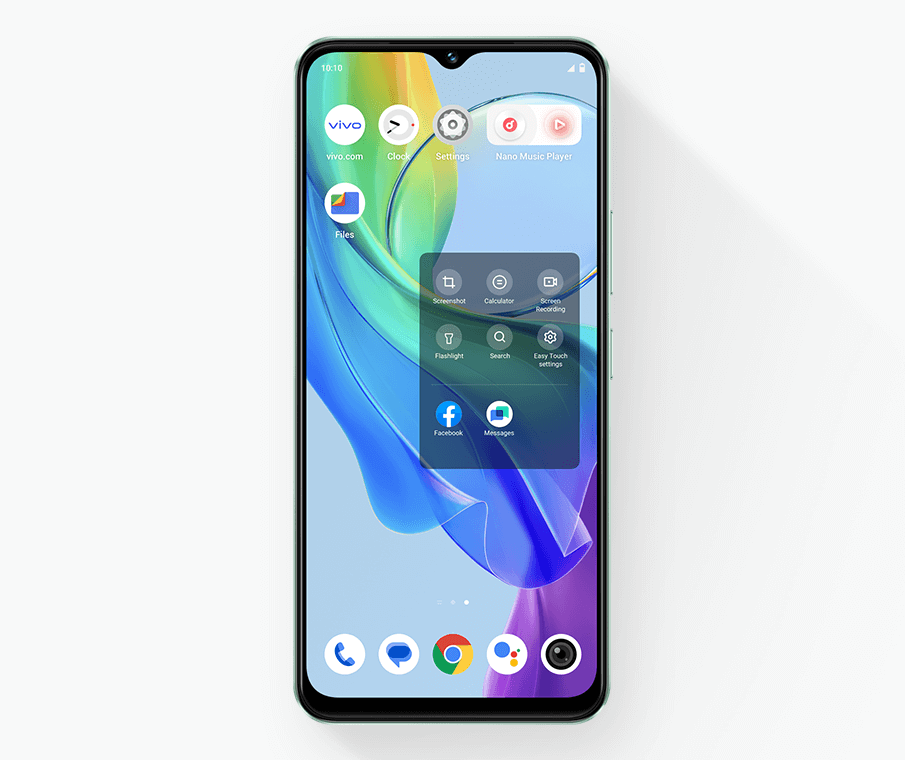 vivo Y03 with easy touch function