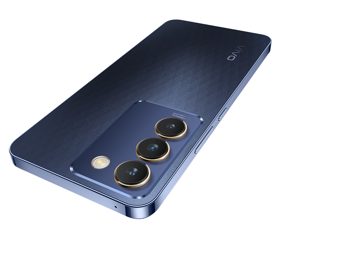 vivo Y100 4G Hitam Onyx dengan desain yang dapat berubah warna