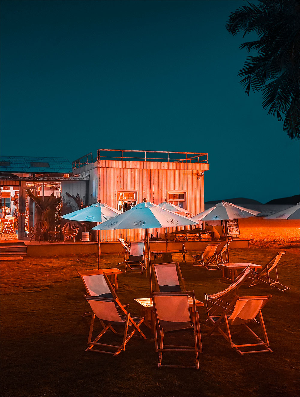 exemple de photos du vivo V30 Lite avec les filtres nocturnes sophistiqués cyberpunk