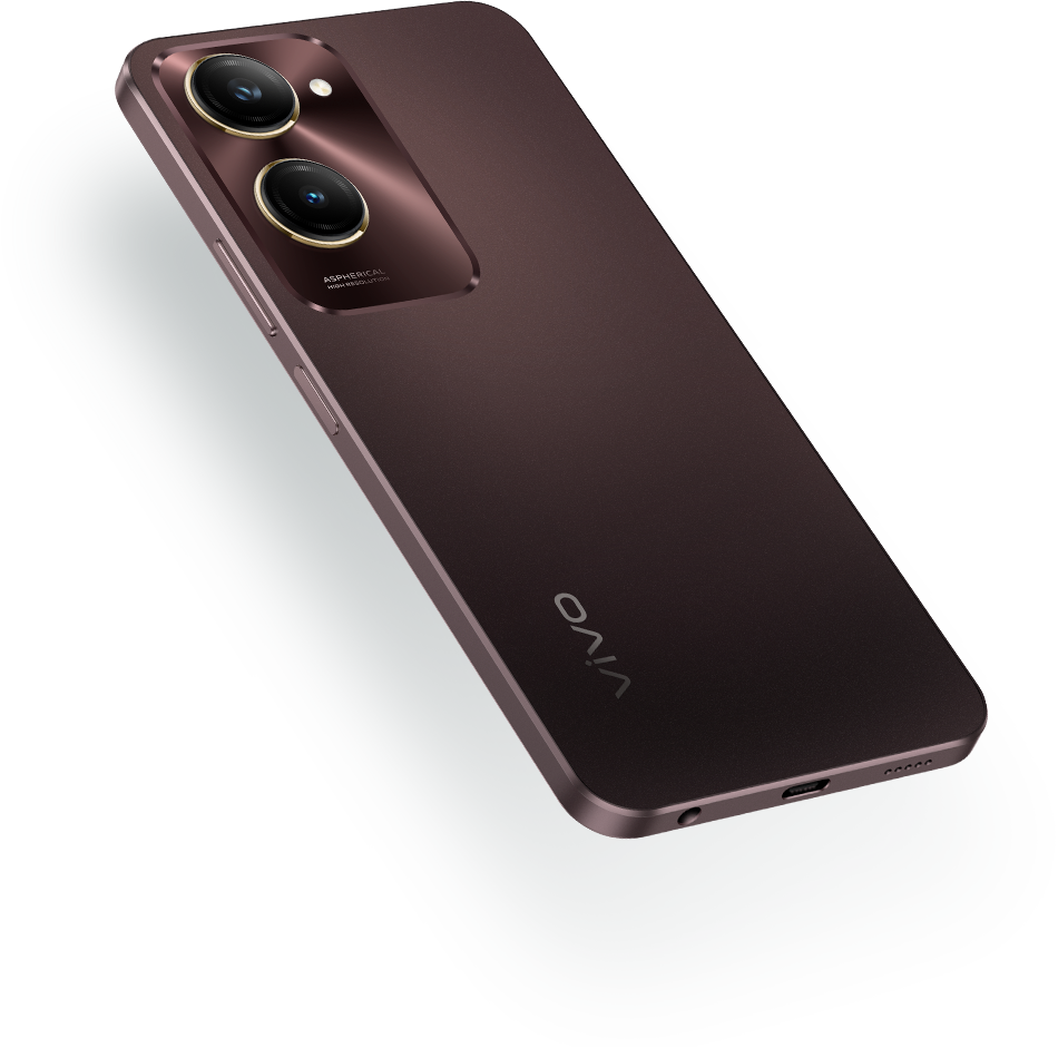 هاتف vivo Y18 باللون البنّي الموكا