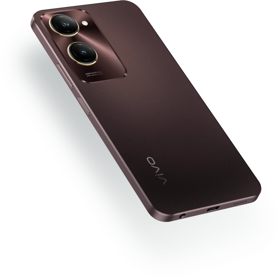 vivo Y18 phone in mocha brown color