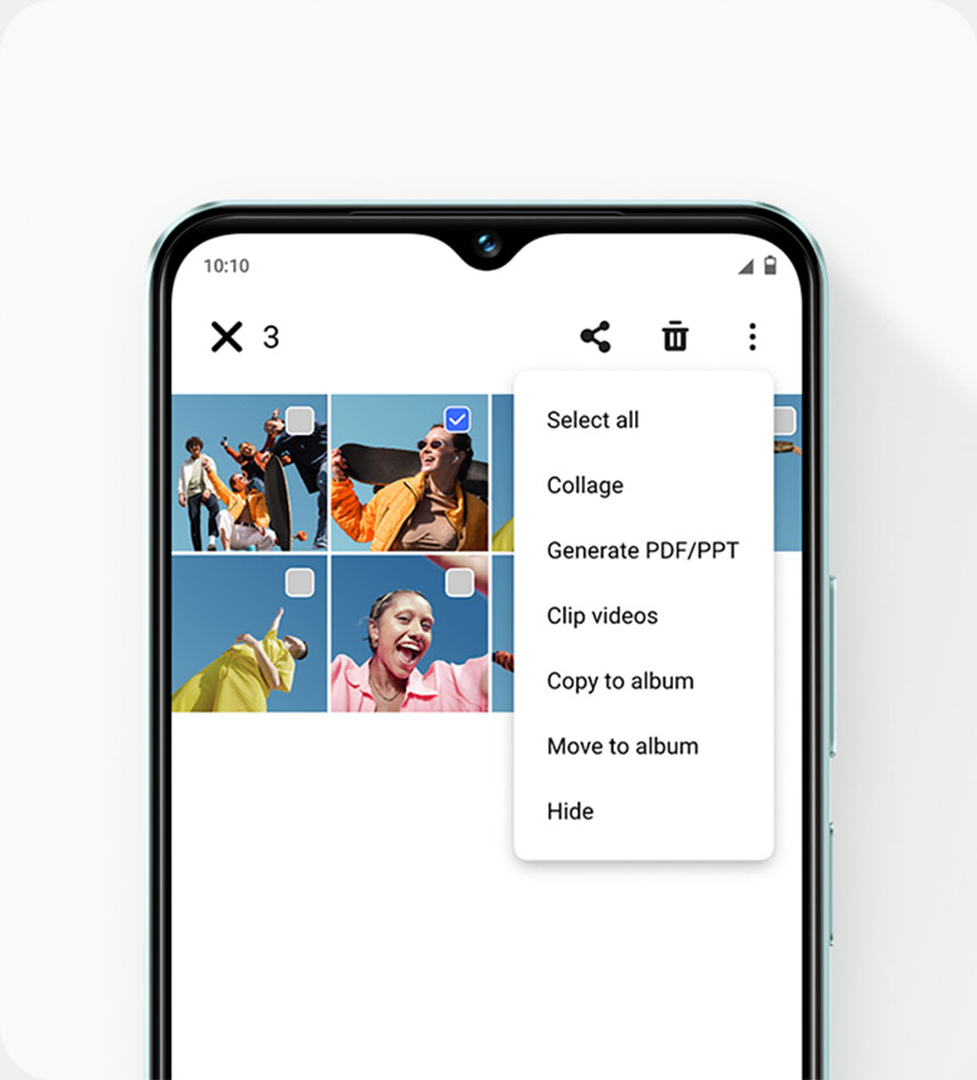 هاتف vivo Y18 مع وظيفة الصور المخفية