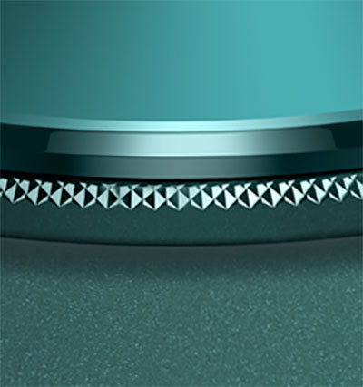 vivo Y28 in agate green with 3D diamond pattern