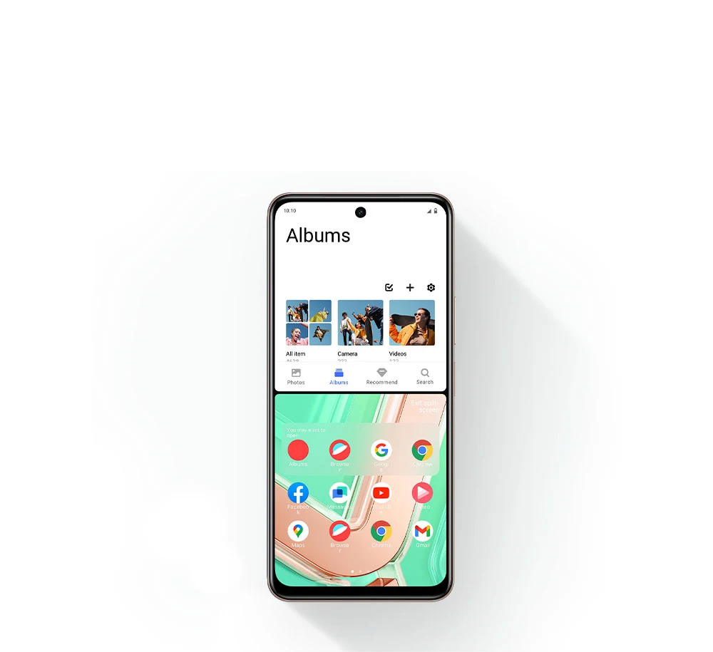 vivo Y28 dengan fungsi layar terbagi