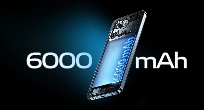 vivo Y38 5G ببطارية تدوم طويلاً بقدرة 6000 مللي أمبير في الساعة