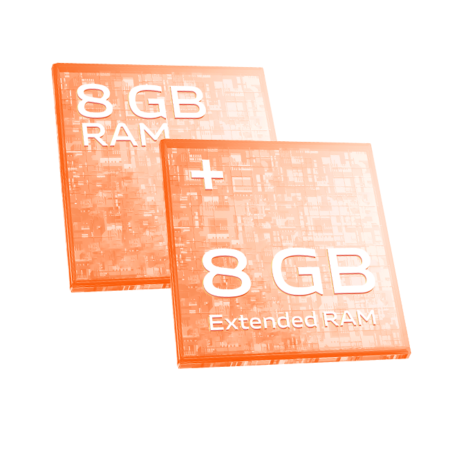 vivo Y28 avec 8 + 8 Go de RAM étendue