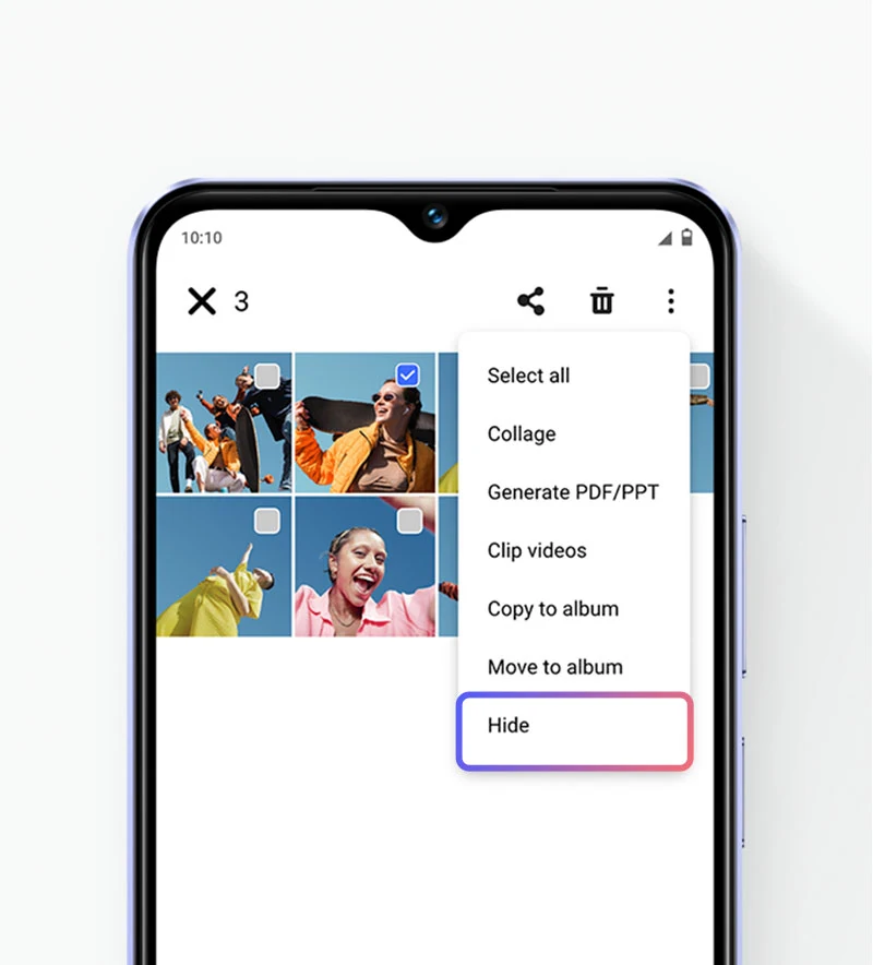 vivo Y28s 5G with hidden photos function