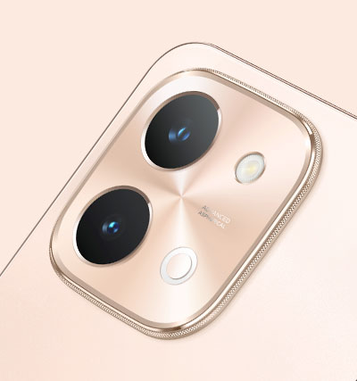 vivo Y28 màu cam vàng có ánh sáng động