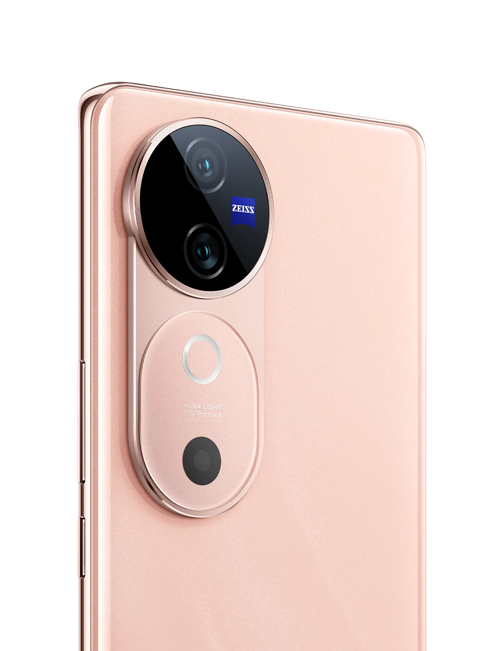 vivo V40 in sunglow peach color